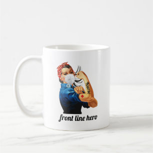 Caneca De Café Enfermeiro de linha frontal