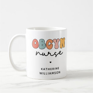 Caneca De Café Enfermeiro de OBGYN Personalizado