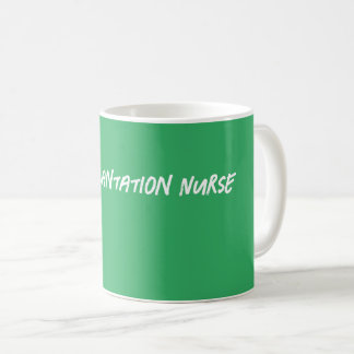 Caneca De Café Enfermeiro de Transplantação Verde