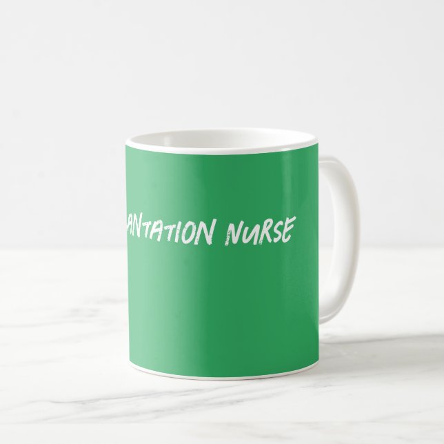 Caneca De Café Enfermeiro de Transplantação Verde (Frente Esquerda)