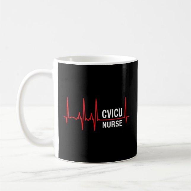 Caneca De Café Enfermeiro Enfermeiro Cardiovascular Enfermeiro Ca (Esquerda)