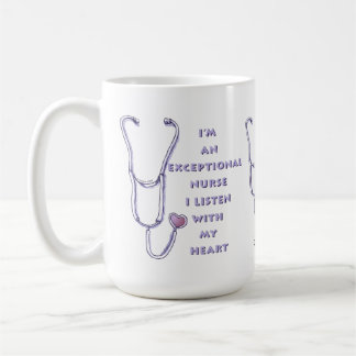 Caneca De Café enfermeiro excepcional estetoscópio