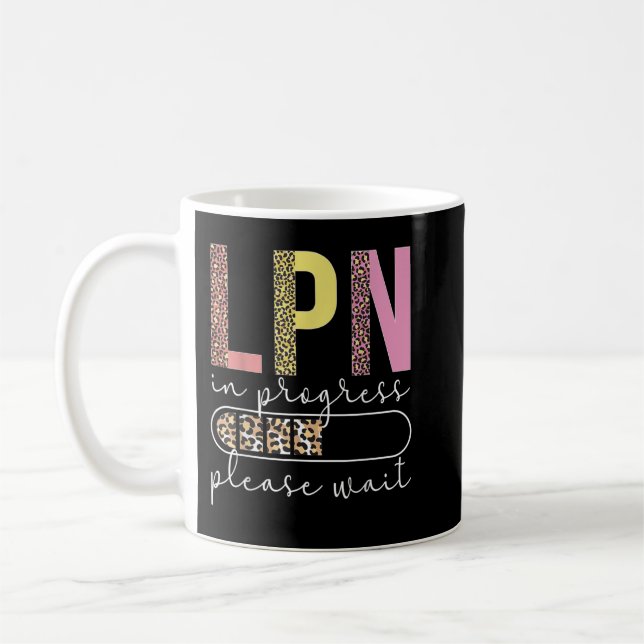 Caneca De Café Enfermeiro LPN Boho com Licença Prática de Enferme (Esquerda)