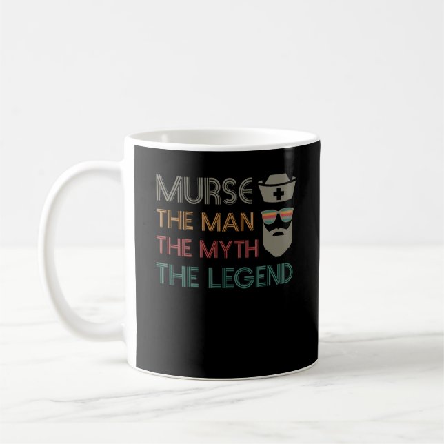 Caneca De Café Enfermeiro Masculino Funny RN LPN CNA (Esquerda)