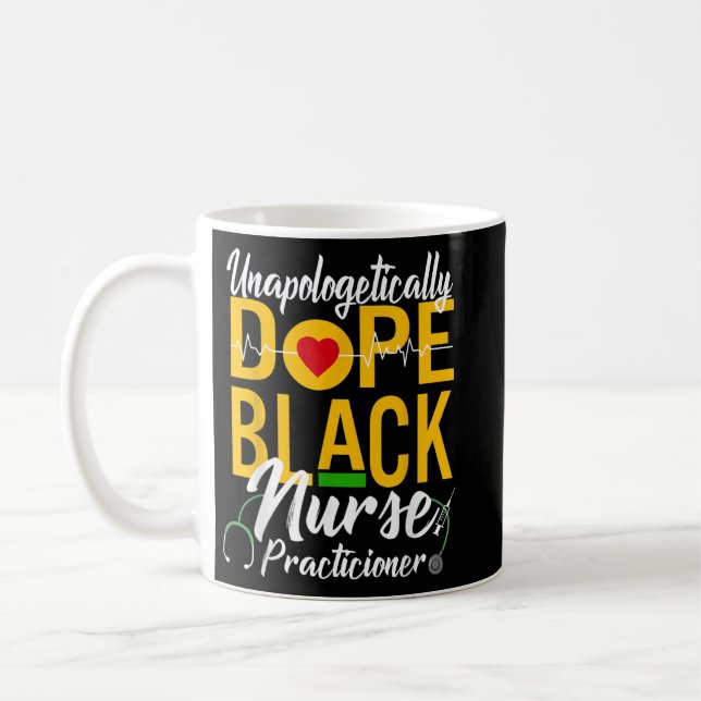 Caneca De Café Enfermeiro Negro sem desculpas RN (Esquerda)