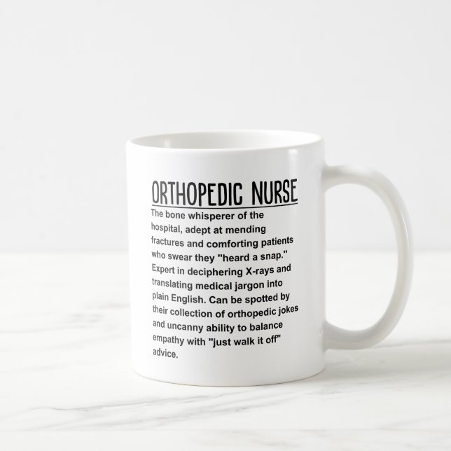 Caneca De Café enfermeiro ortopédico (Direita)