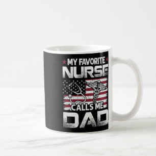 Caneca De Café Enfermeiro Pai Dia dos Pais Meu Enfermeiro Favorit