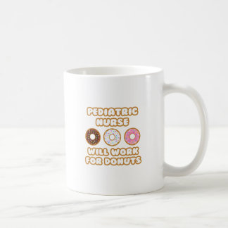 Caneca De Café Enfermeiro Pediátrico ... Trabalhará Para Rosquinh