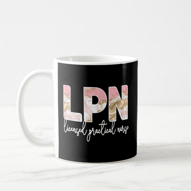 Caneca De Café Enfermeiro Prático Licenciado Enfermeiro Lpn Estud (Esquerda)
