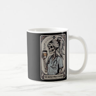 Caneca De Café Enfermeiro profissional Tarot Card Skeleton Hallow