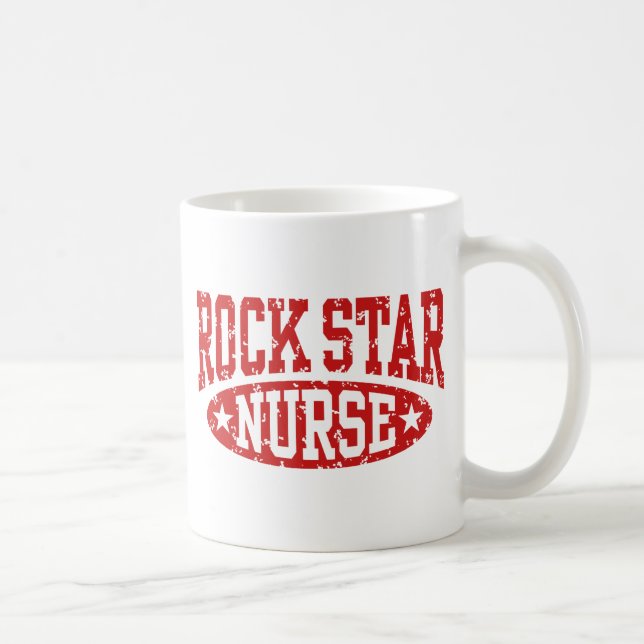Caneca De Café Enfermeiro Rock Star (Direita)