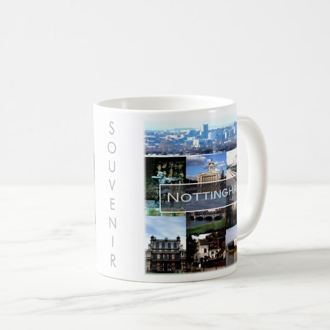 Caneca De Café ENG021 NOTTINGHAM, Inglaterra, Europa, (Frente Esquerda)