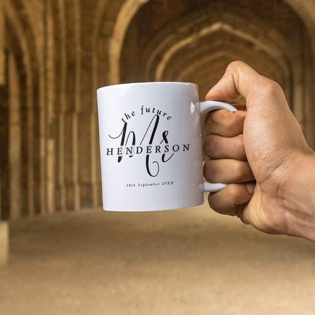 Caneca de Café Engajamento Futuro Sr. Elegante (Criador carregado)