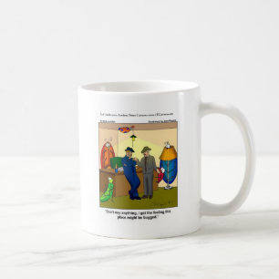 Caneca De Café Enganado Engraçado Policial HQ Oferece Camisetas 
