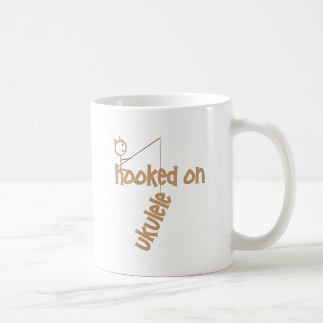 Caneca De Café Enganchado no Ukulele (Direita)