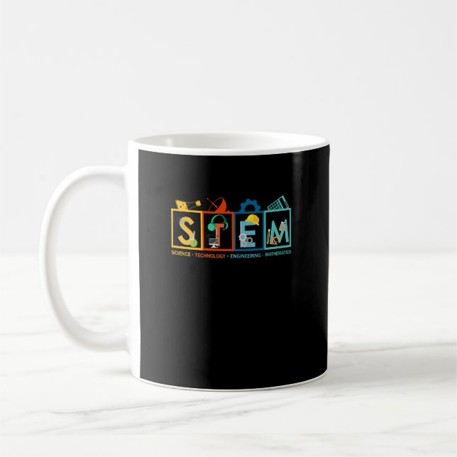 Caneca De Café Engenharia de Tecnologia STEM - Professor de Matem (Esquerda)