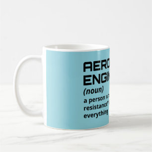 Caneca De Café Engenheiro aeroespacial - Definição engraçada B-4