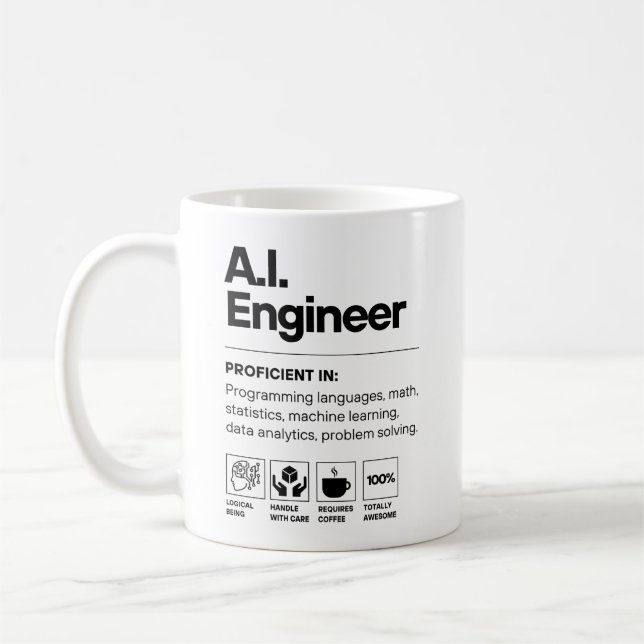 CANECA DE CAFÉ ENGENHEIRO AI (Esquerda)