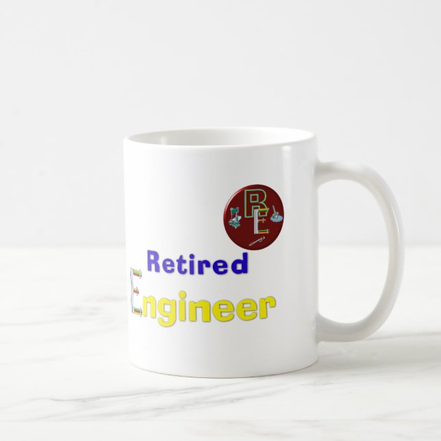 Caneca De Café Engenheiro aposentado (Direita)