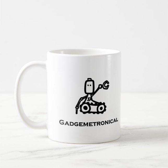 Caneca De Café Engenheiro Bot Gadgemetronical (Esquerda)