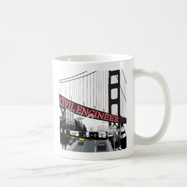 Caneca De Café Engenheiro Civil (Direita)