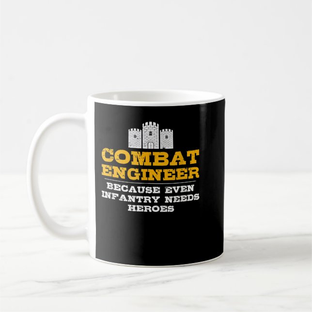 Caneca De Café Engenheiro de combate - Presentes Engenheiros - En (Esquerda)