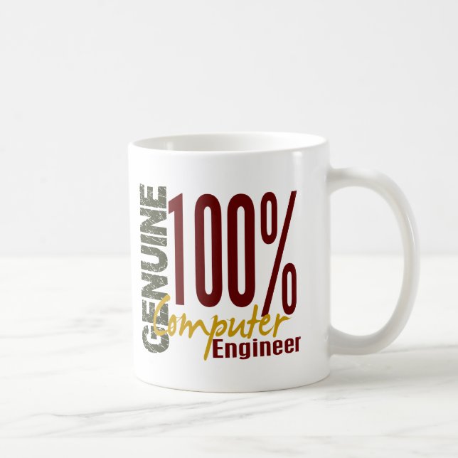 Caneca De Café Engenheiro de computador genuíno (Direita)