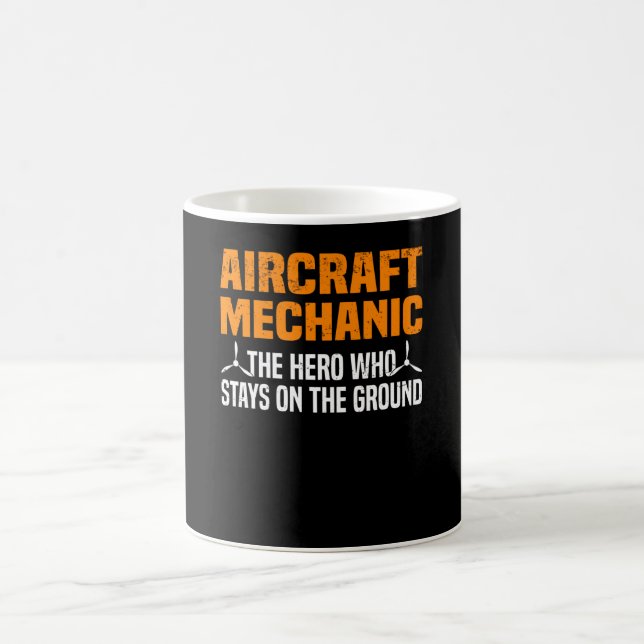 Caneca De Café Engenheiro de Engenheiro para aeronaves mecânicas (Centro)