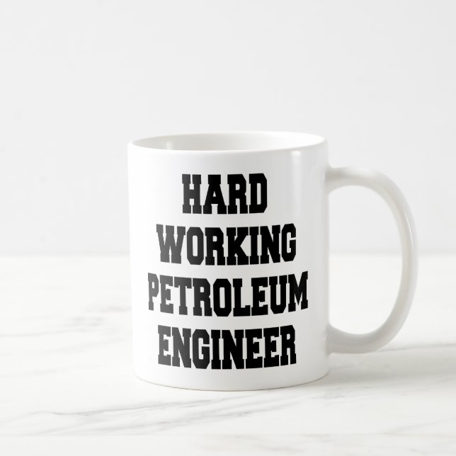Caneca De Café Engenheiro de Petróleo duro (Direita)