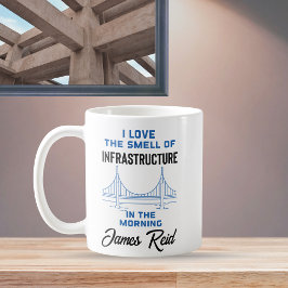 Caneca De Café Engenheiro de Pontes de Engenharia Civil Engraçado