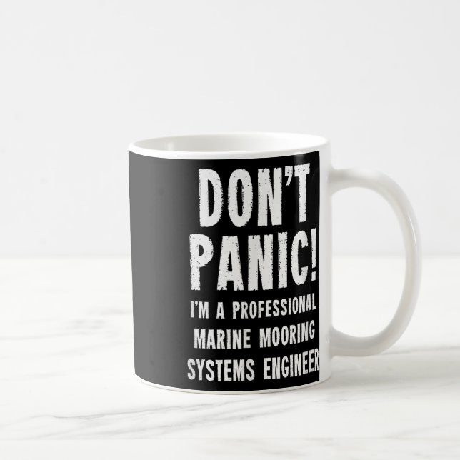 Caneca De Café Engenheiro de Sistemas de Amarração Marítima (Direita)