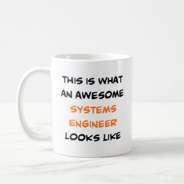Caneca De Café engenheiro de sistemas, incrível (Esquerda)