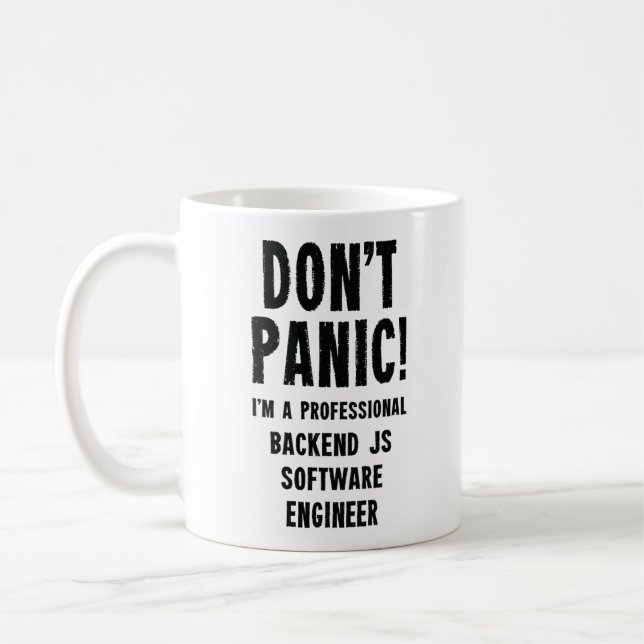 Caneca De Café Engenheiro de software JS back-end (Esquerda)