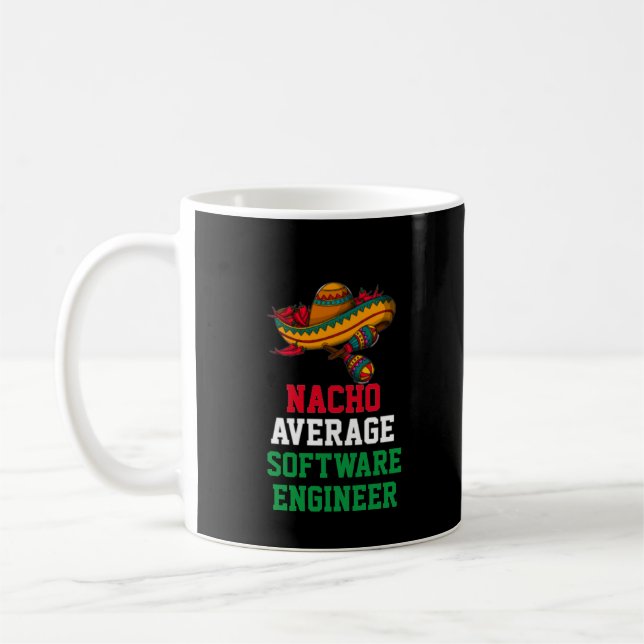 Caneca De Café Engenheiro de software médio Nacho (Esquerda)