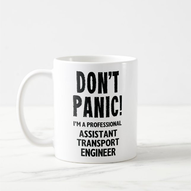Caneca De Café Engenheiro de Transporte do Assistente (Esquerda)