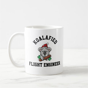 Caneca De Café Engenheiro de Voo Koalificado