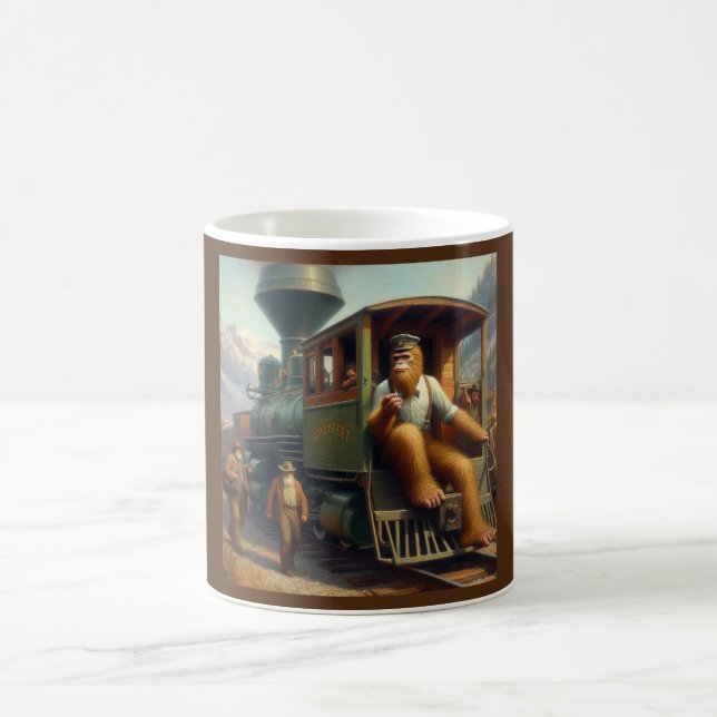 Caneca De Café Engenheiro do comboio com pé-direito (Centro)