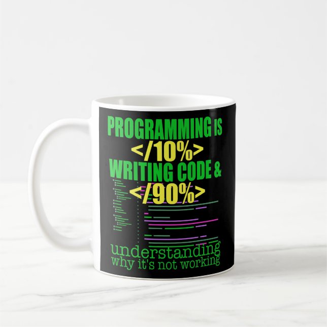 Caneca De Café Engenheiro do Programador de Software para Computa (Esquerda)