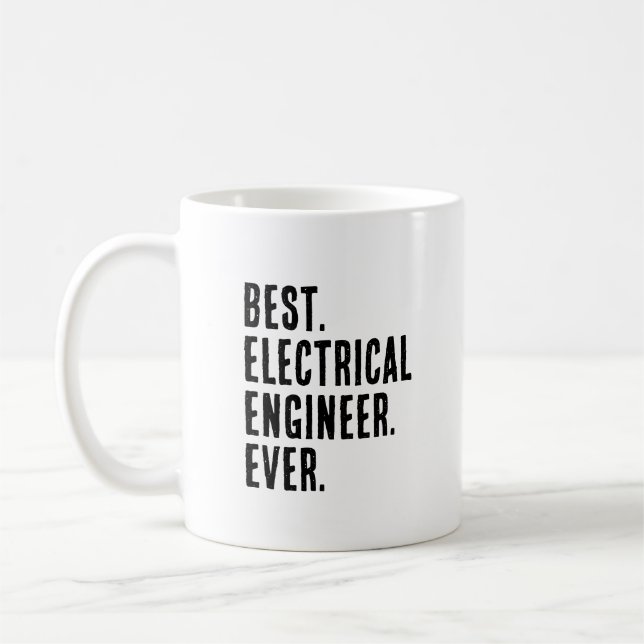 Caneca De Café Engenheiro elétrico engraçado (Esquerda)