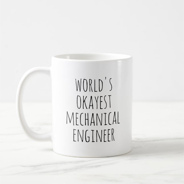 Caneca De Café Engenheiro Mecânico Engraçado (Esquerda)