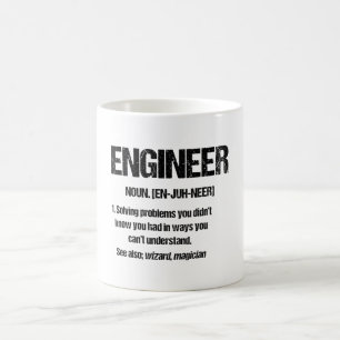 Caneca De Café ENGENHEIRO NOUN Graduação de Cotações de Engen