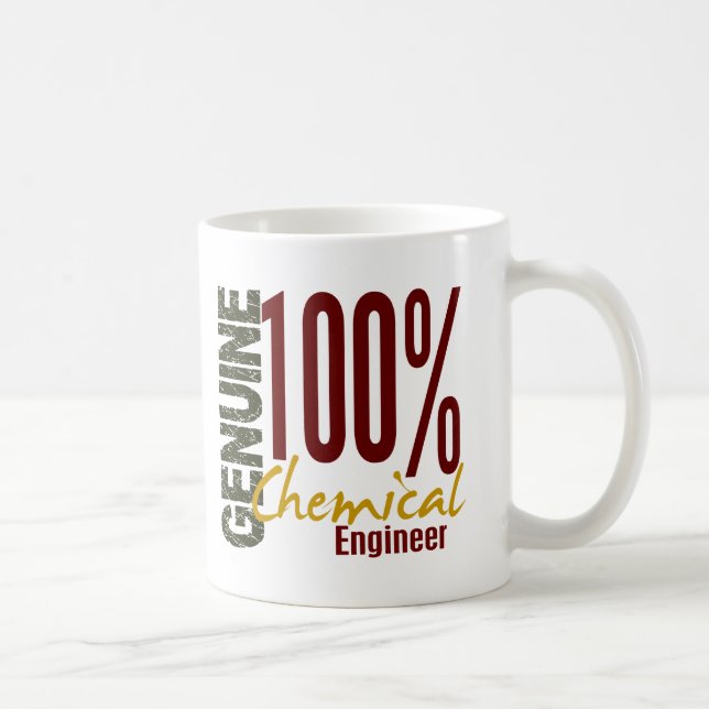 Caneca De Café Engenheiro químico genuíno (Direita)