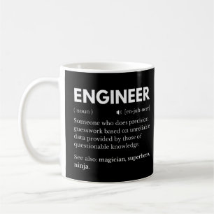 Caneca De Café Enginers - Definição engraçada