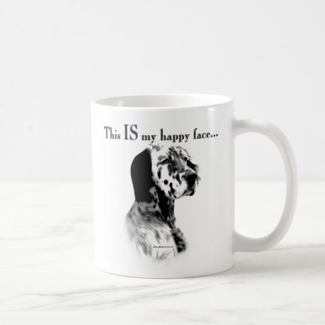 Caneca De Café English Setter Happy Face (Direita)
