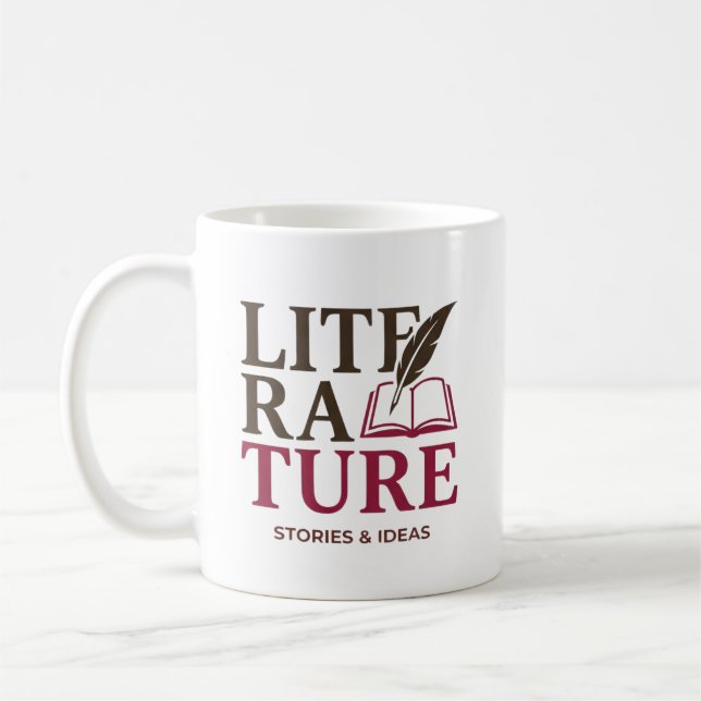 Caneca De Café English Teacher Typography Design (Esquerda)