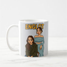 Caneca De Café Englot Thai GL Ship Couple, Engfa and Charlotte
