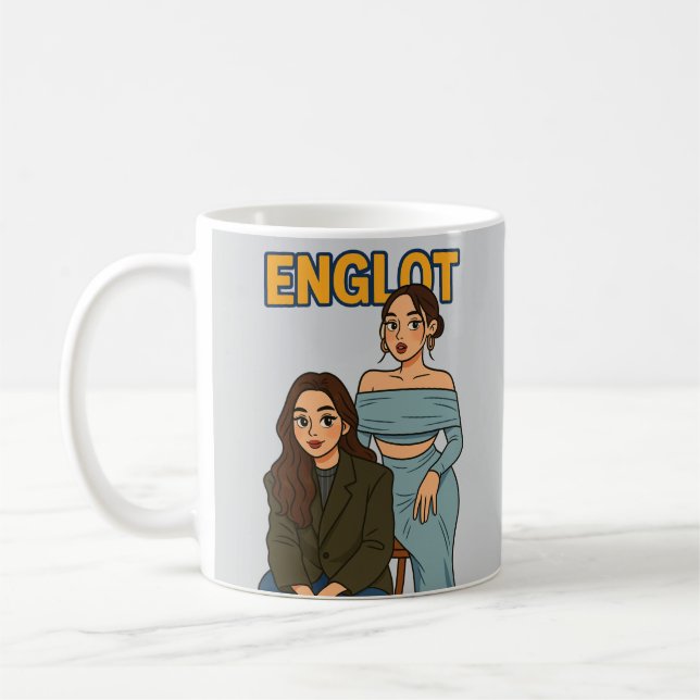 Caneca De Café Englot Thai GL Ship Couple, Engfa and Charlotte (Esquerda)