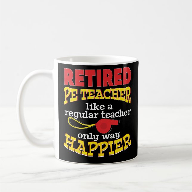 Caneca de café engraçada aposentada da (Esquerda)