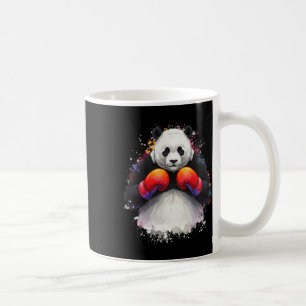 Caneca De Café Engraçada Arte Por Aquarela Boxando Panda Boxin Co