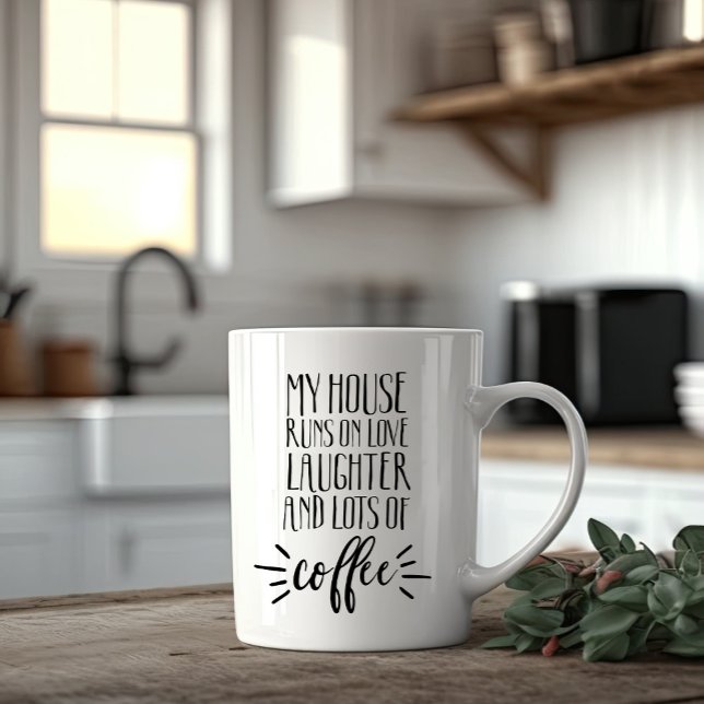 Caneca De Café Engraçada Cama de Mães e Pais (Criador carregado)